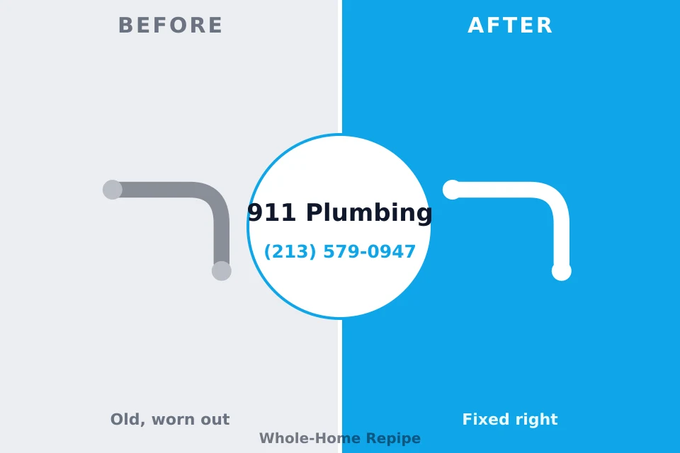 Before and after: plumbing company Florence, AL